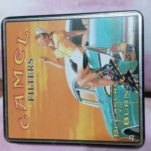 Vintage tin can cigarette holder